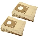 20x sacs compatible avec hoover sc 084 supersprint, sc086 compact super sprint aspirateur - papier, 26cm ...