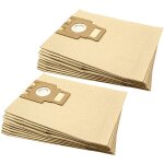 20x sacs compatible avec miele electronic 7100, parkett, s 7000, softtouch aspirateur - papier, 28, 5cm ...