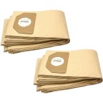 20x sacs compatible avec parkside (lidl) pas500b1, pnts 1250, pnts1300, pnts1300 / a1, pnts1400 aspirateur ...