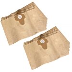20x sacs compatible avec parkside pnts 1400 / 1500, pnts 30 / 6 s aspirateur - papier, 38cm x 24, 5cm, ...
