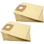 20x sacs compatible avec rowenta ro 1435 compact artec 1 aspirateur - papier, 23cm x 18cm, couleur sable ...