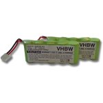 Vhbw - 2x batteries compatible avec bosch somfy d14, k10, k12, k8, k17 outil �lectrique (3000 mah, nimh, ...