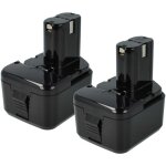Vhbw - 2x batteries compatible avec hitachi c5d, c 5d, cd4d, cd 4d, cl13d, cl 13d, db12dm2 outil �lectrique ...