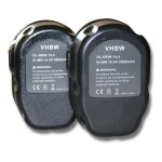 Vhbw - 2x batteries outillage (3000 mah, nimh, 14, 4 v), compatible avec dewalt dw918, dc985ka, dw906, ...