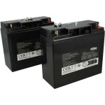 Vhbw - 2x batterie remplacement pour apc ap1250, agm09, rbc7, bt12 - 18, rbc50 pour asi (18000mah, 12v, ...