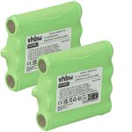 Vhbw - 2x batterie compatible avec switel wt237 radio talkie - walkie (600mah, 4, 8v, nimh)