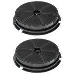 2x filtre � charbon actif compatible avec hotpoint ariston ah 61 t, ah 61 tx, ah 62 tx, hhe 90 fix, hr ...