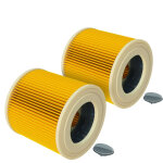 2x filtre pliss� compatible avec k�rcher a 2003, a 2004, a 2024 pt, a 2054 me, a 2101, a 2204, a 2204 ...
