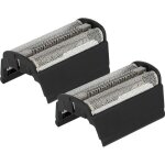 Vhbw 2x grille double compatible avec braun 370, 380, 350, 360, 390cc rasoir �lectrique + cadre, noir ...