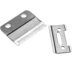 2x lames de rechange compatible avec wahl deluxe chrome pro kit 79524, groom pro 79520, home barber kit ...