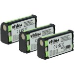 Vhbw 3x batterie compatible avec sennheiser sk 500 g3, skm 2020 - d - u2, sk 500 g2, sk 500 g4 casque ...