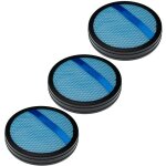 Lot de 3x filtres d'aspirateur compatible avec philips powerpro aqua fc6400, fc6401, fc6402, fc6404 batterie ...