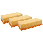 Vhbw 3x filtre pliss plat compatible avec krcher nt 65 / 2 eco tc, 65 / 2 eco, 65 / 2 ap me, 65 / 2 ...