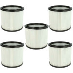 Vhbw 5x filtre � cartouche compatible avec parkside pnts 1400, pnts 1400(a1 / b1 / c1), pnts 1500 aspirateur ...