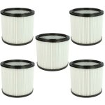 5x filtre  cartouche compatible avec parkside pnts 30 / 4(e / s), 30 / 6(e / s), 1250 / 9, 30 / 6, 1250, ...