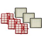 Vhbw lot de 6 filtres compatible avec lux intelligence series, ap11, s115 aspirateur - filtre combi, ...