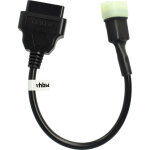 Vhbw adaptateur 6 pin vers obd2 16 pin compatible avec ktm 1190 rc8, 1290 super adventure, 1290 super ...