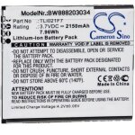 Vhbw - batterie remplacement pour alcatel tli021f7 pour routeur modem hotspots (2150mah, 3, 7v, li - ...