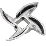Couteau faucille taille 12, 12, 2 x 12, 2mm quatre lames, acier inoxydable compatible par ex avec hachoirs ... Couteau faucille taille 12, 12, 2 x 12, 2mm quatre lames, acier inoxydable compatible par ex avec hachoirs ...