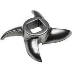 Couteau faucille taille 12, 12, 2x12, 2mm quatre lames, fonte compatible par ex avec hachoirs ade, caso, ... Couteau faucille taille 12, 12, 2x12, 2mm quatre lames, fonte compatible par ex avec hachoirs ade, caso, ...