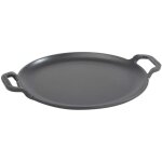 Victoria - 38328 plaque � griller en fonte � induction pour pizza, po�le 25cm pour barbecue, four noir ...