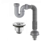 Vidage complet �vier en acier inoxydable, tuyau de raccordement, diam�tre du tuyau de vidange 110 mm