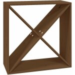 Vidaxl - armoire � vin marron miel 62x25x62 cm bois de pin massif