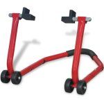 Bquille arrire de moto rouge vidaxl