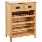 Vidaxl - casier  bouteilles 72 x 32 x 90 cm bois de chne massif