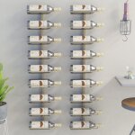 Vidaxl - ensemble de 2 colonnes murales mur pour 9 bouteilles en m�tal diff�rentes couleurs couleur : ...