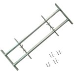 Vidaxl - grille r�glable de s�curit� de fen�tres et 2 barres 500 - 650 mm
