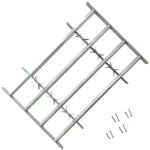 Vidaxl - grille r�glable de s�curit� de fen�tres et 4 barres 1000 - 1500mm