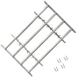 Vidaxl - grille rglable de scurit de fentres et 4 barres 1000 - 1500mm