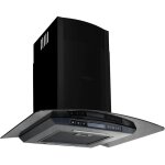 Vidaxl - hotte murale acier inoxydable 756 m� / h 60 cm noir