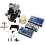Vidaxl ? kit compresseur a�rographe 3 pistolets ? compresseur � piston 3l ? d�bit d'air 20 - 23 l / min ...