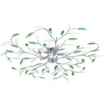 Vidaxl - plafonnier à bras en cristal acrylique 5 ampoules e14 vert Vidaxl - plafonnier à bras en cristal acrylique 5 ampoules e14 vert