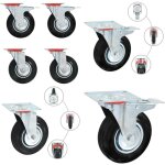 Vidaxl - roulettes pivotantes 4 pcs 125 mm - roulettes pivotantes - roulettes de chariot - roues mobiles ...