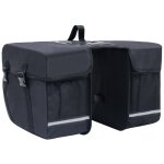 Sac de vlo double pour porte - bagages tanche 35 l noir vidaxl
