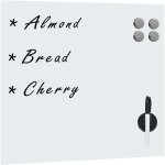 Tableau noir magn�tique mural verre 40x40 cm vidaxl