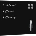 Tableau noir magntique mural verre 50x50 cm vidaxl