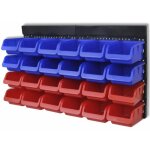 Tag�re � outils de garage murale 2 pcs bleu et rouge vidaxl