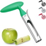 Vide - pomme, extracteur de vide - pomme avec manche en abs et lame dentel�e en acier inoxydable, vert ...
