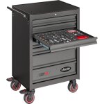 Vigor - servante d'atelier pro 7 tiroirs complete avec 219 outils inclus