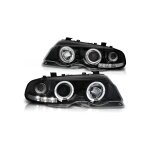 Viking choice - phares double halo jantes bmw e46 04 99 - 03 03 coupe angel eyes noir