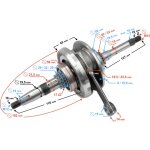 Vilebrequin scooter 125 4t injection d'air horizontale hurricane 5
