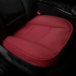 Vin rouge coussin de si�ge de voiture housse de si�ge pu en cuir et bambou mat pad