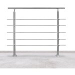 Swanew garde - corps rampe d'escalier escalier acier inoxydable utilisable comme , parapet rambarde, ...