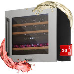 Klarstein - cave a vin encastrable, caves  vin de conservation de 85l, porte en verre, cave a vins  ...