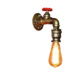 Vintage applique murale industrielle ancienne luminaire tube conduite d'eau retro pour maison caf cuisine ...
