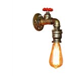 Vintage applique murale industrielle ancienne luminaire tube conduite d'eau retro pour maison caf� cuisine ...